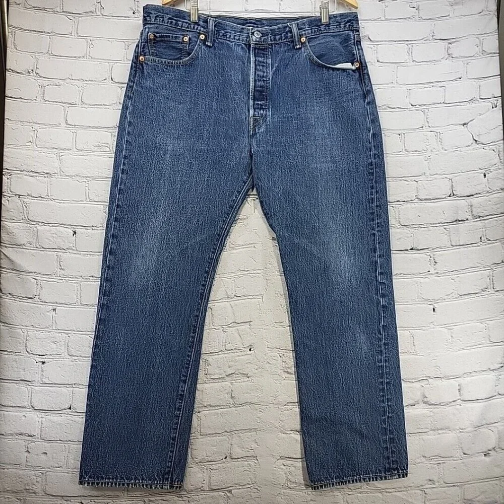 Levi’s 501xx Jeans Mens W40 L32 Straight Leg‎ Cowboy Button-Fly
